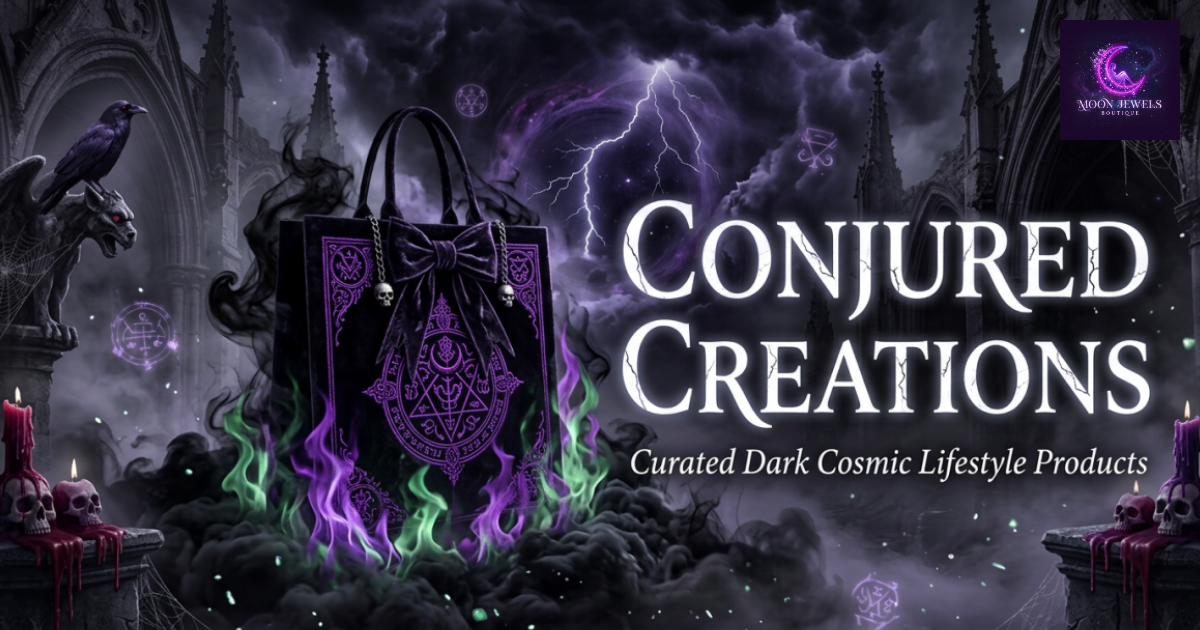 Conjured Creations — Curated dark cosmic lifestyle products at Moon Jewels Boutique
