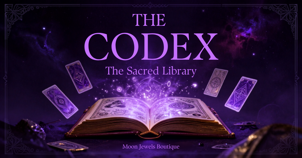 The Codex — Occult reference books, original works, tarot decks, and esoteric study guides at Moon Jewels Boutique