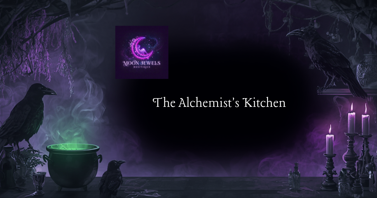 The Alchemist's Kitchen — Kitchen witch herbs, ritual supplies, apothecary essentials and lunar magic at Moon Jewels Boutique