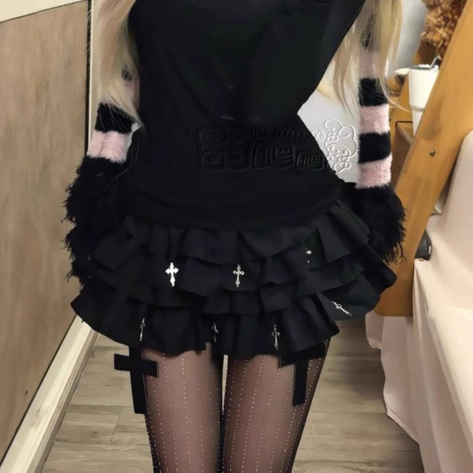 Gothic Puff Bubble Mini Skirt