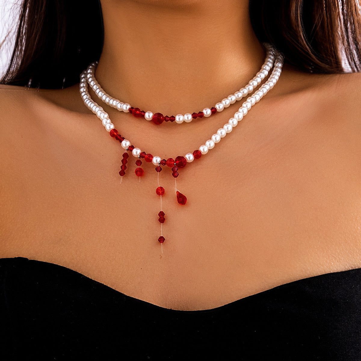 Gothic Pearl & Crystal Jewelry Collection