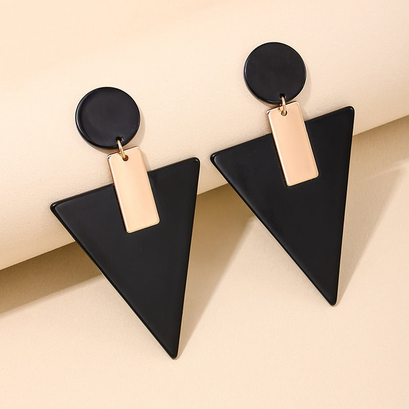 Geometric Acrylic Statement Earrings