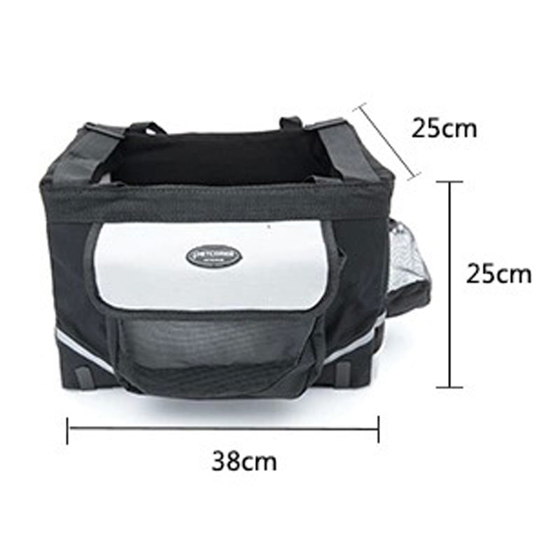 Portable Pet Bicycle Carrier Bag — Travel Basket for Small Dogs & Cats