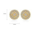 Copper Zircon Stud Earrings