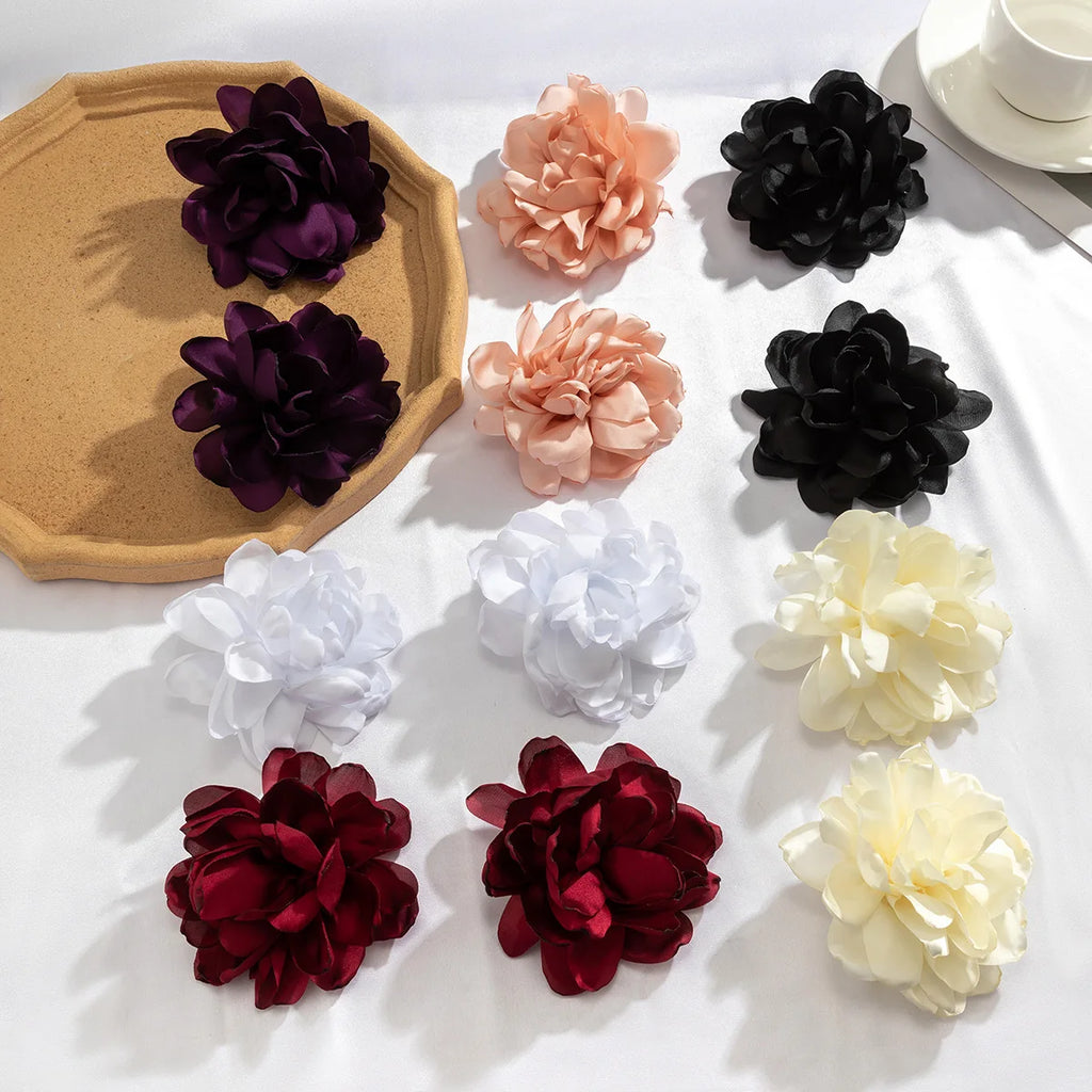 Enchanted Bloom Satin Flower Earrings