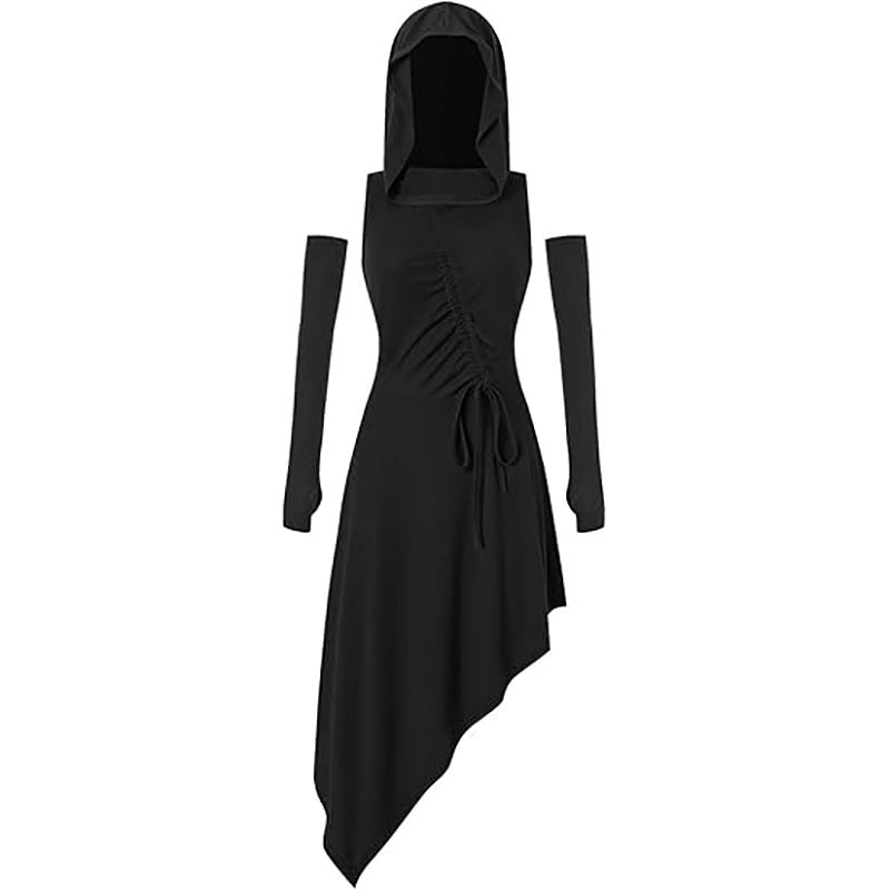 Medieval Gothic Hooded Costume Dress