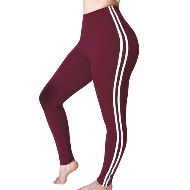 Gothic High-Waist Leggings – Camo, Solid & Striped