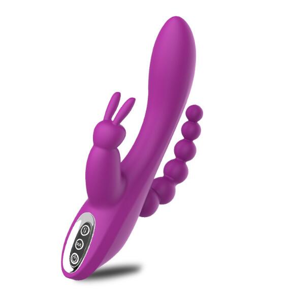 Triple Pleasure Rabbit Vibrator