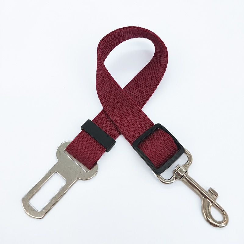 Adjustable Pet Car Safety Belt — Dog Seat Belt Tether