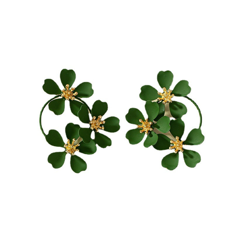 Vintage Camellia Flower Earrings – 9 Colors