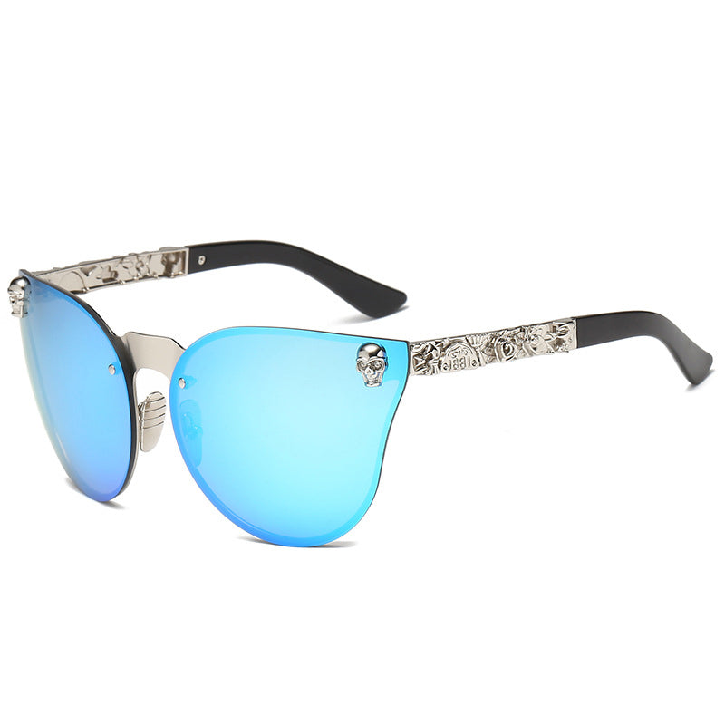 Women Gothic Sunglasses Skull Frame Metal Temple High Quality Sun glasses