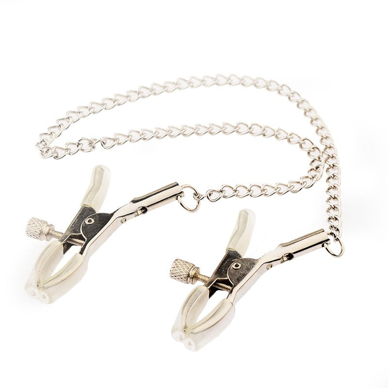 Adjustable Nipple Clamps with Silver Chain