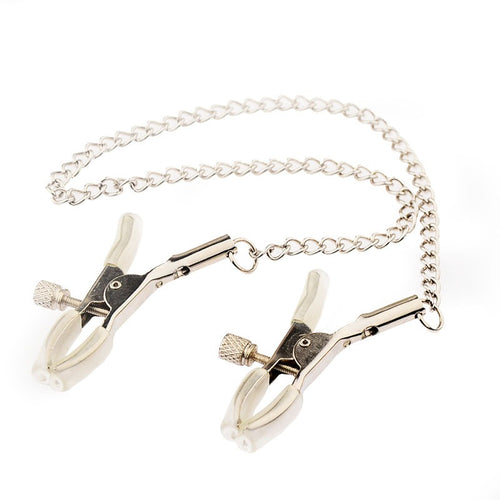 Adjustable Nipple Clamps with Silver Chain
