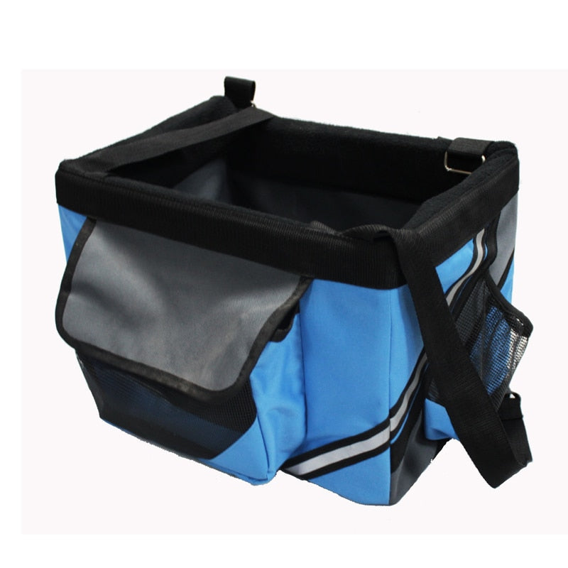 Portable Pet Bicycle Carrier Bag — Travel Basket for Small Dogs & Cats