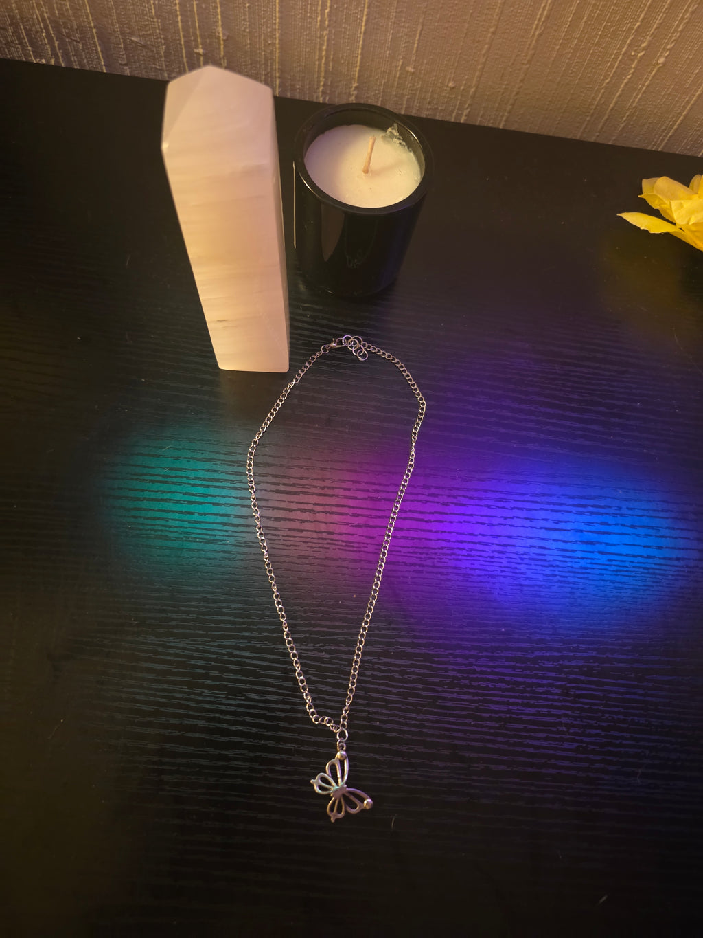 🔮 Silver Butterfly Cosmos Pendant