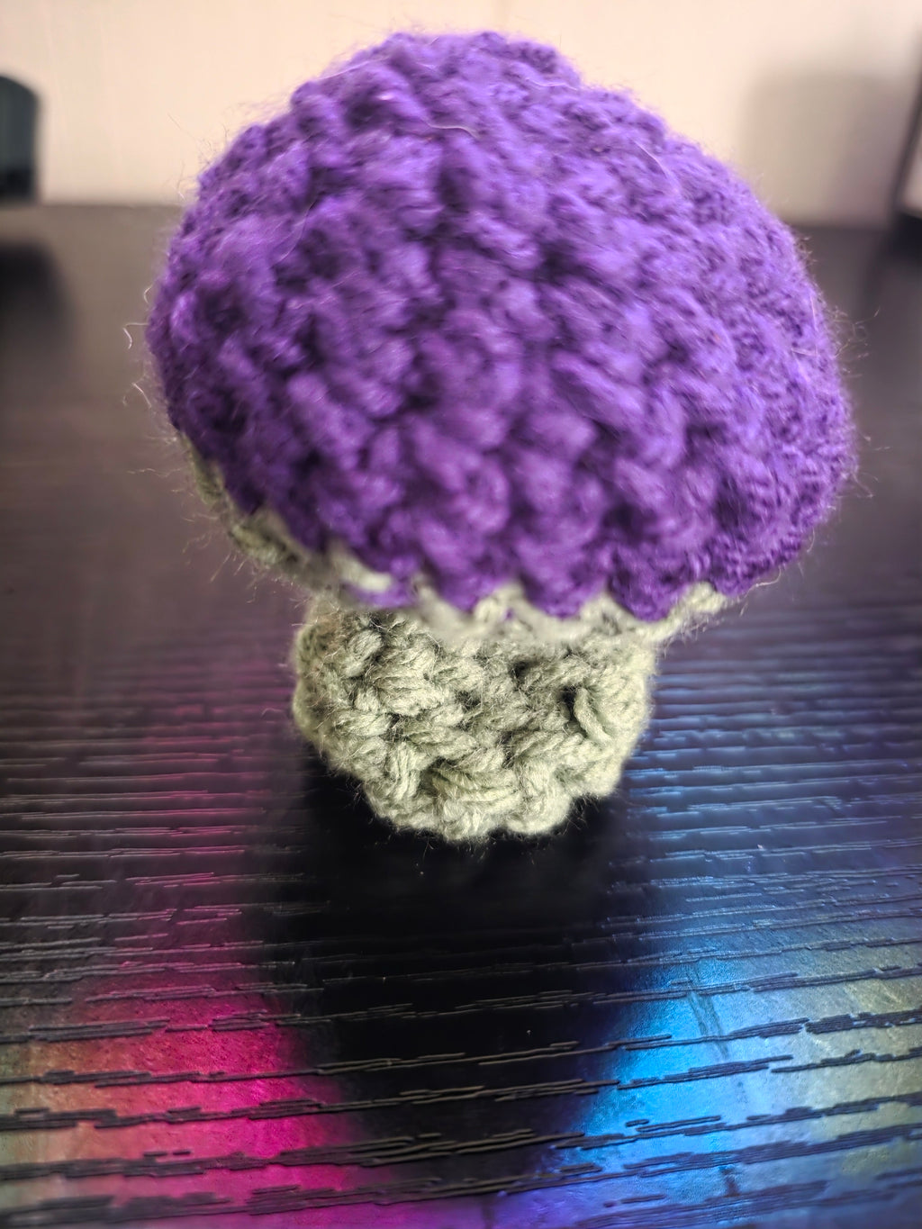 Handmade Crochet Mushroom Pop-It Fidget Toy