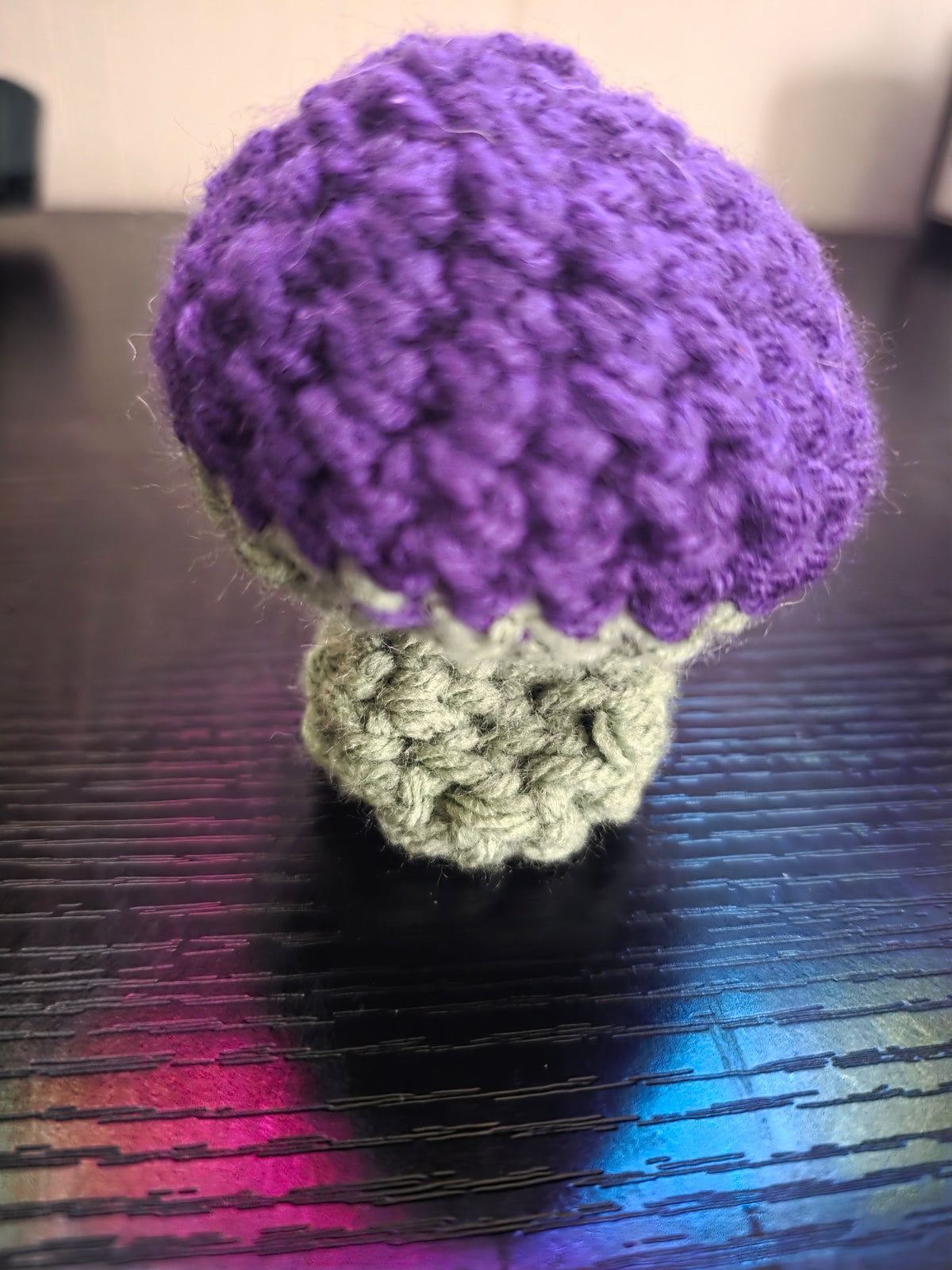 Handmade Crochet Mushroom Pop-It Fidget Toy