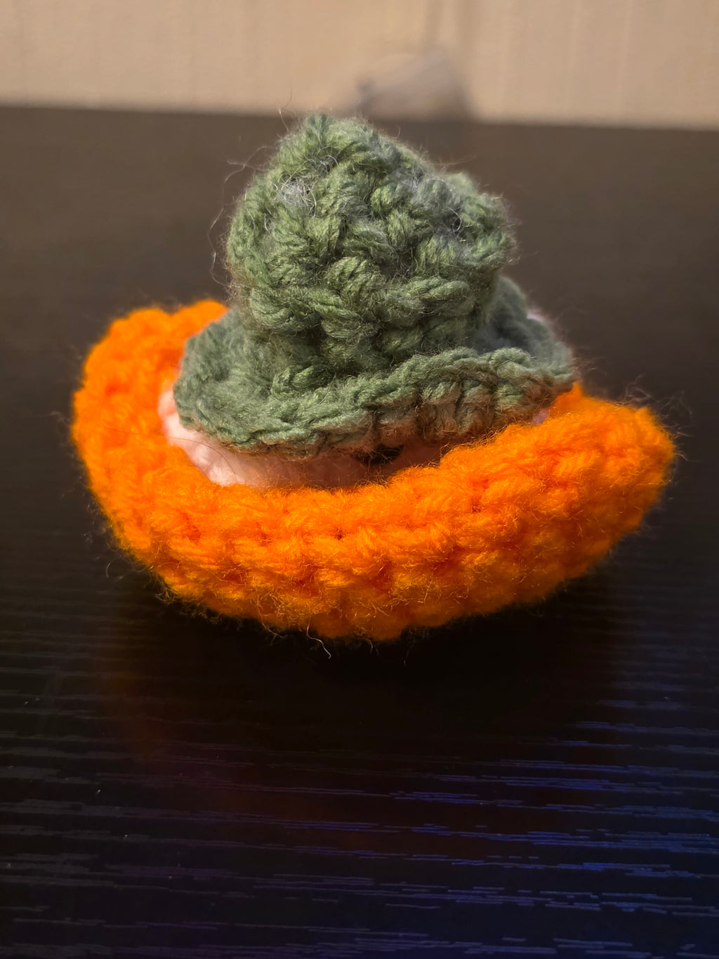White Pumpkin Ghost Hand-Crocheted Pop-It
