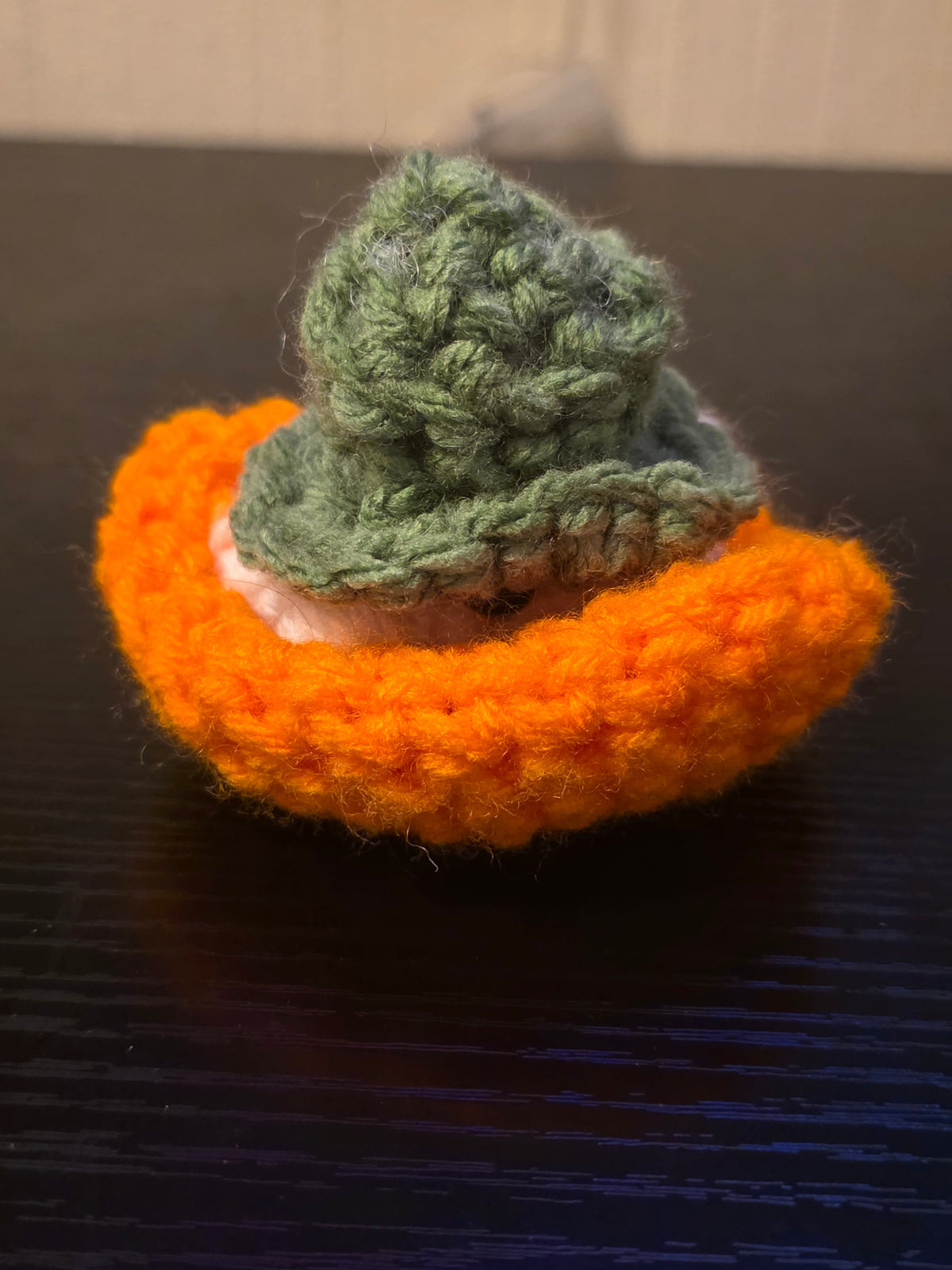 White Pumpkin Ghost Hand-Crocheted Pop-It