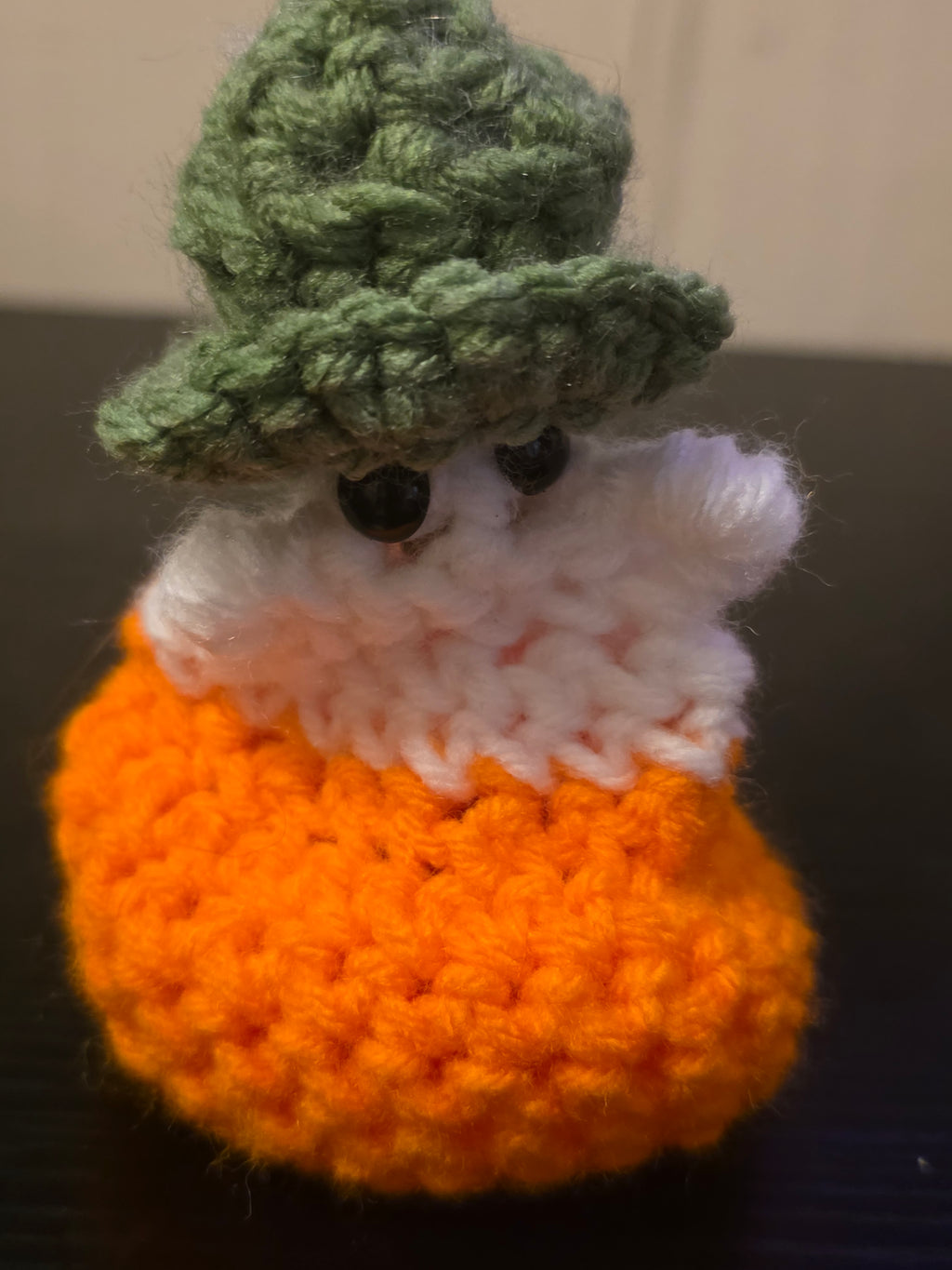White Pumpkin Ghost Hand-Crocheted Pop-It