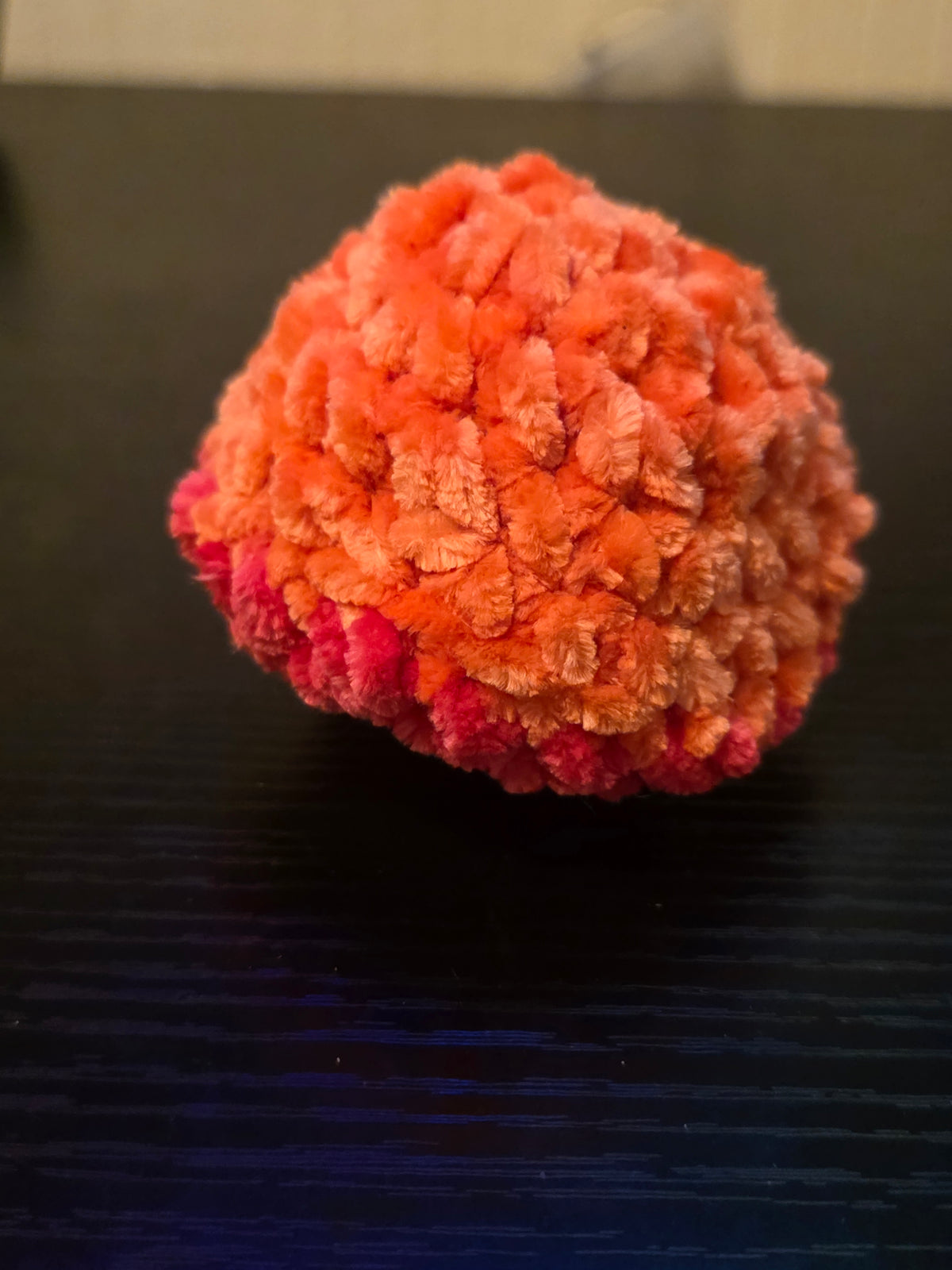 Pink Mushroom Handmade Cashmere Crochet Pop-It