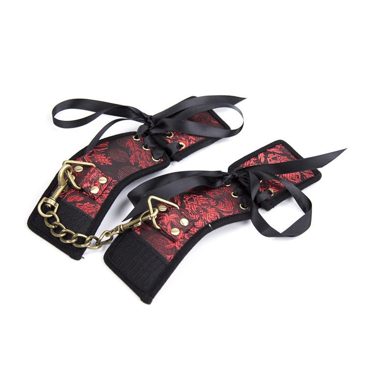 Red Ribbon Velcro Cuffs