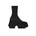 Gothic Platform Chunky Heel Boots – Punk Motorcycle Style