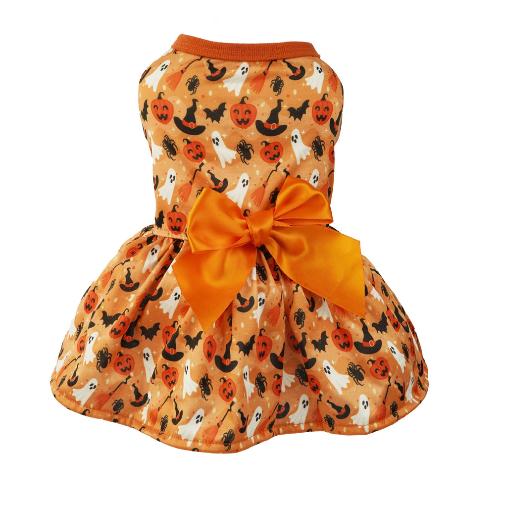 Halloween Dog Costume | Pumpkin & Bat Design Pet Outfit