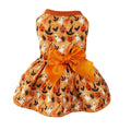 Halloween Dog Costume | Pumpkin & Bat Design Pet Outfit