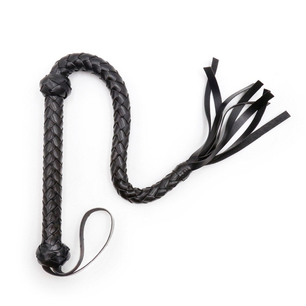 Obsidian PU Leather Flogger Whip