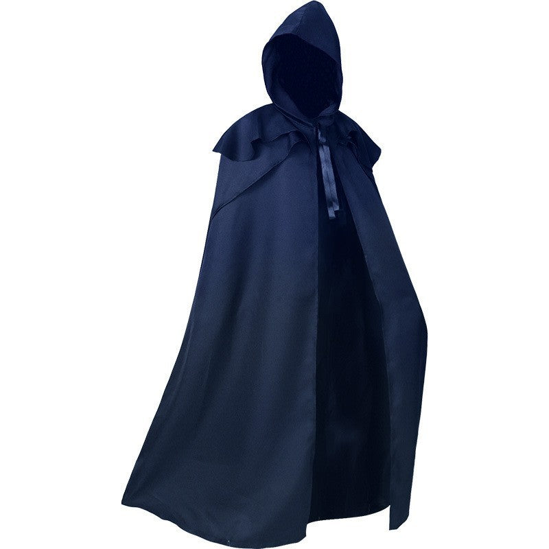 Medieval Hooded Monk Cloak | Gothic Ranger Belted Cape for Halloween & Cosplay