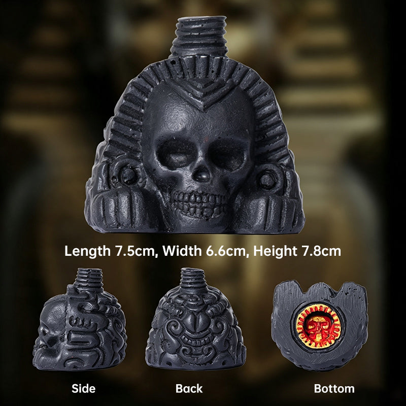Aztec Death Whistle | Screaming Skull Resin Prop | Halloween & Occult Decor