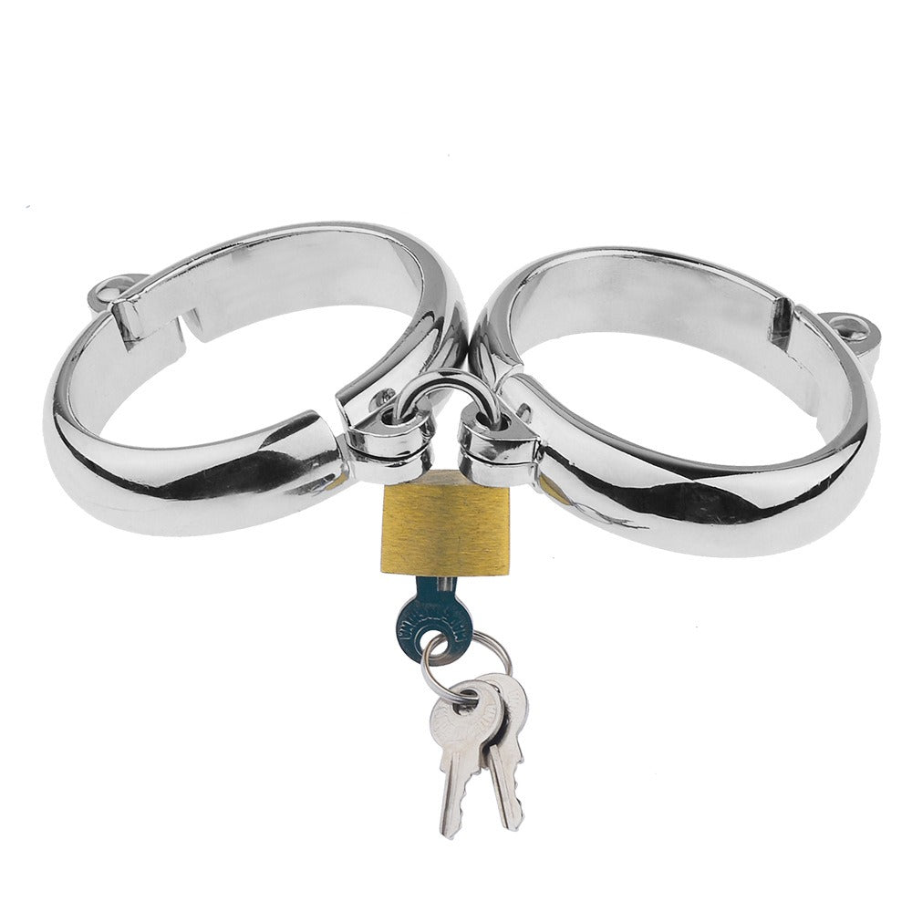 Metal Oval Handcuffs & Ankle Shackles