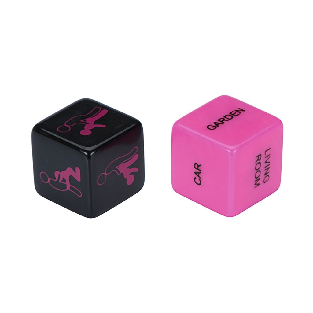 Glow-in-the-Dark Couple Dice Set (2pcs)