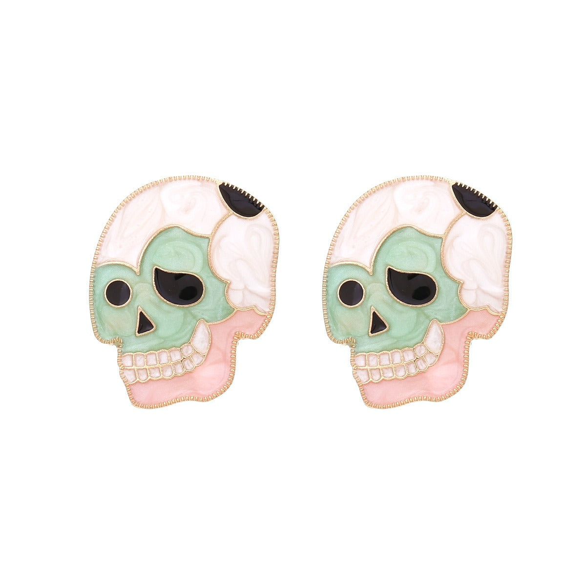 Drip Oil Skeleton Earrings