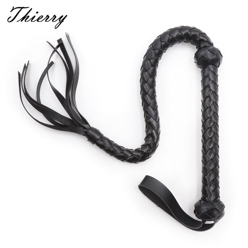Obsidian PU Leather Flogger Whip