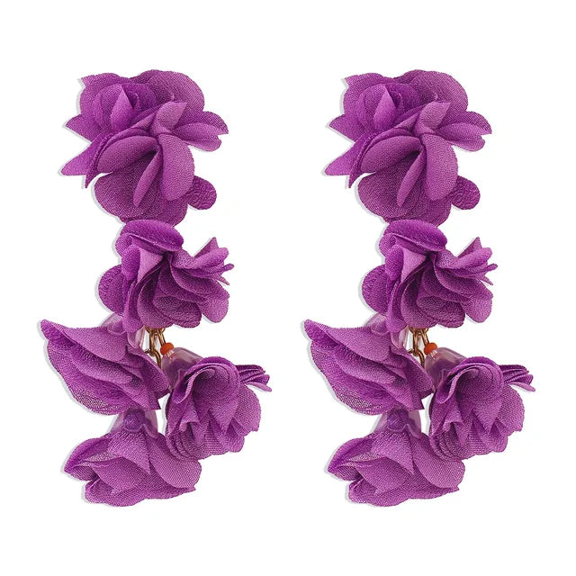 Enchanted Bloom Tassel Earrings