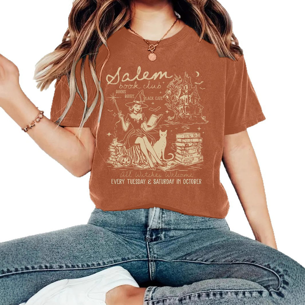 Salem Witch Pattern Short Sleeve Tee