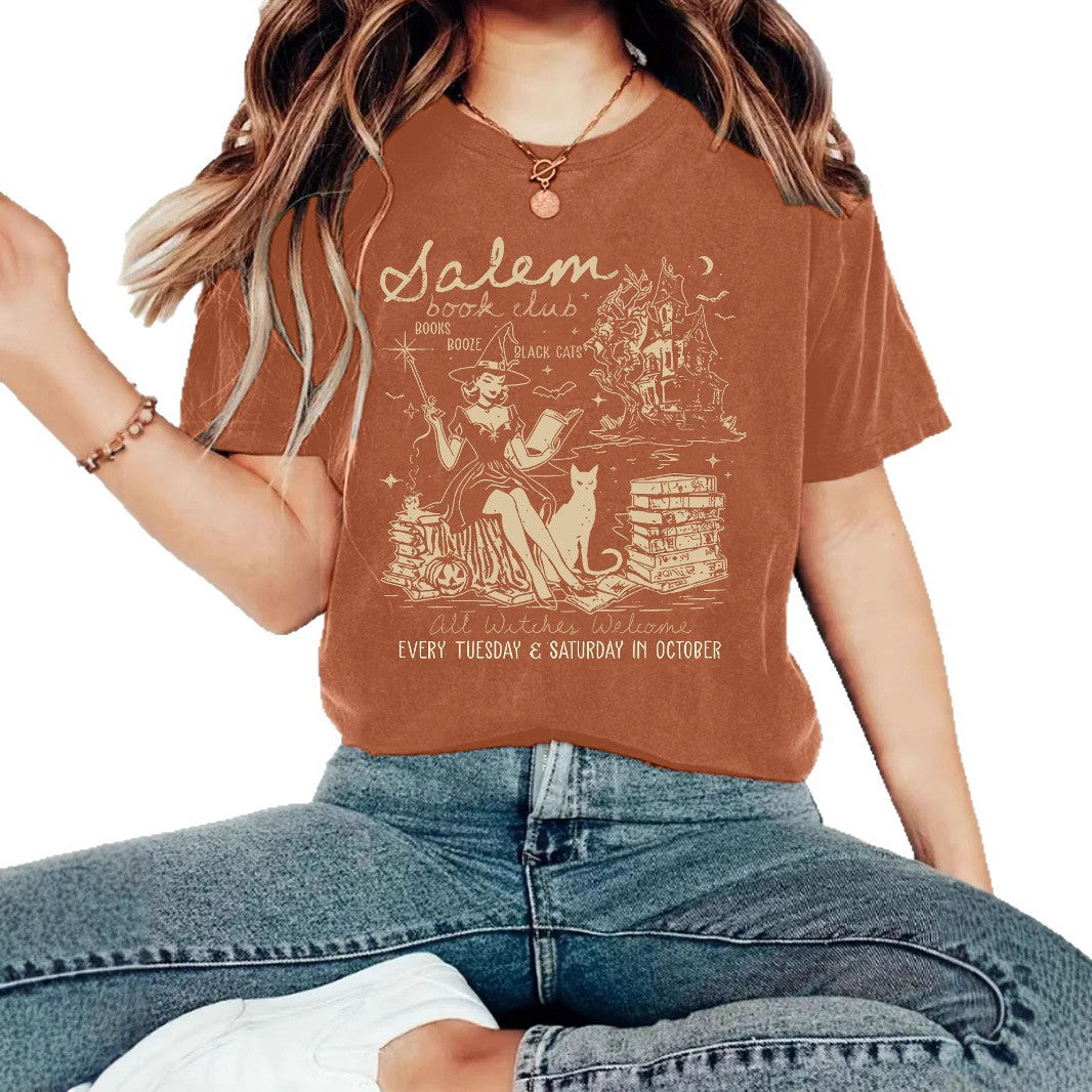 Salem Witch Pattern Short Sleeve Tee