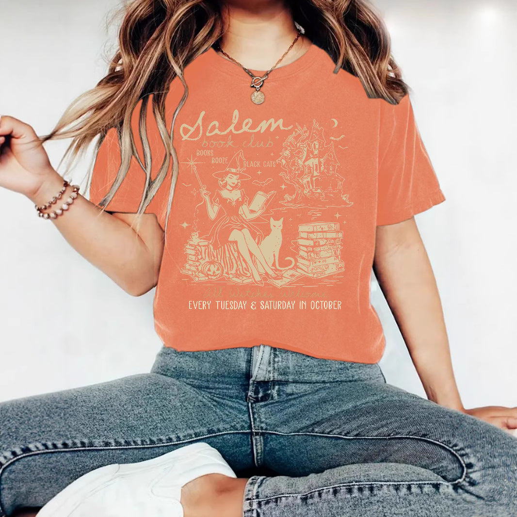 Salem Witch Pattern Short Sleeve Tee