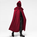 Medieval Hooded Monk Cloak | Gothic Ranger Belted Cape for Halloween & Cosplay