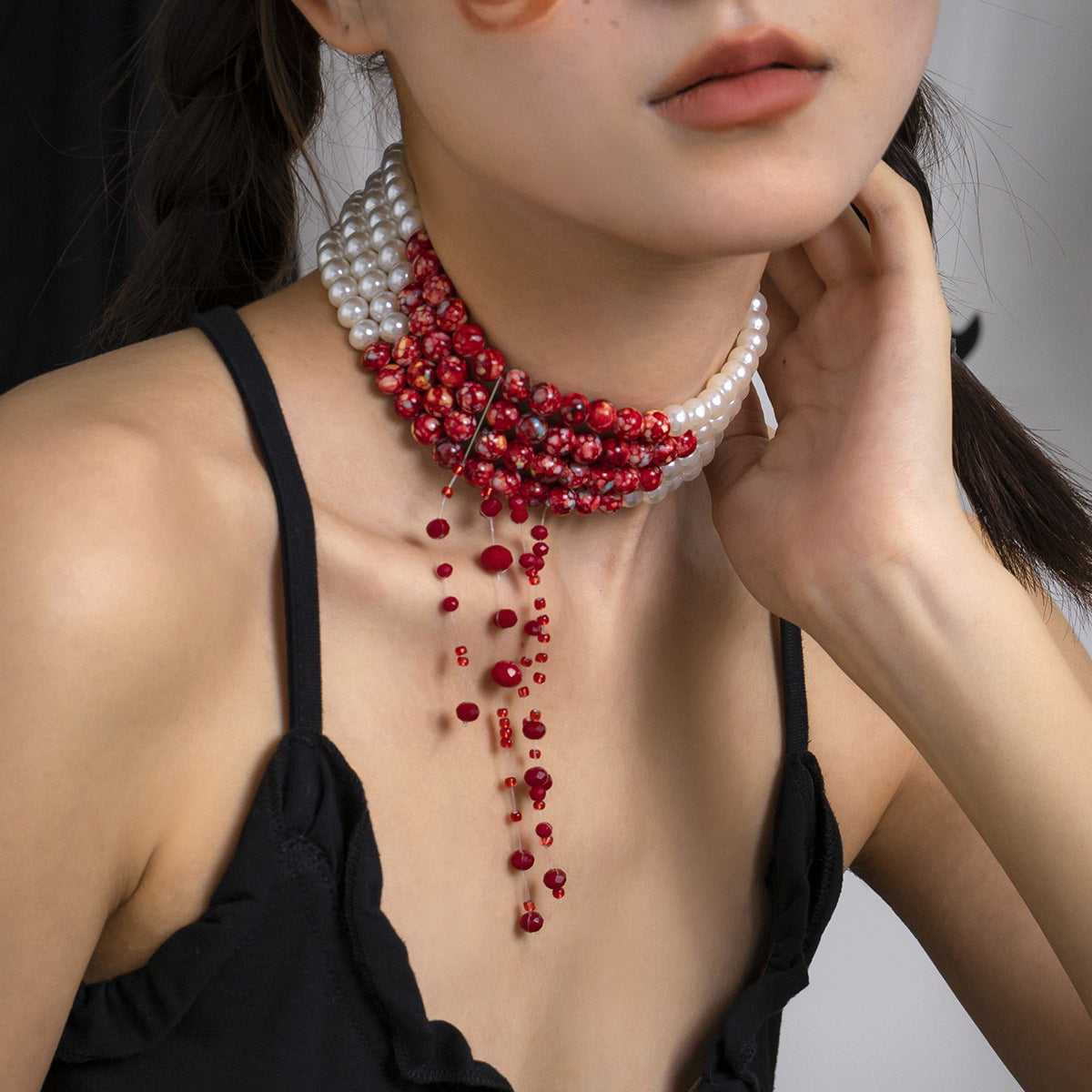 Gothic Pearl & Crystal Jewelry Collection