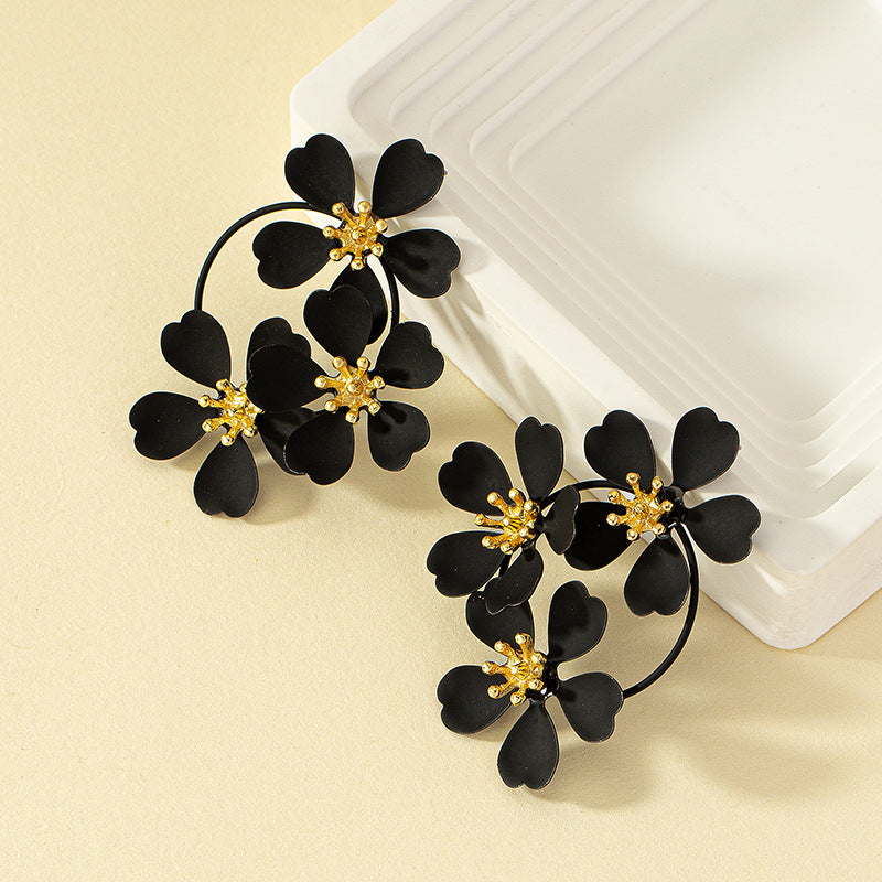 Vintage Camellia Flower Earrings – 9 Colors
