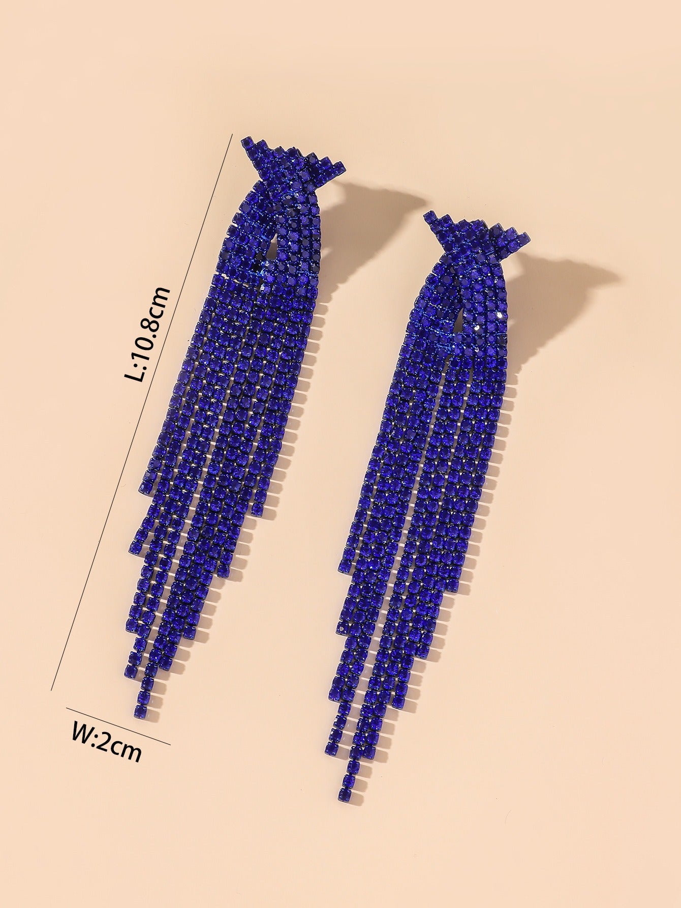 Jewelry Women's Earrings Stud Earrings Glass Rhinestone Claw Chain
