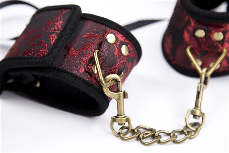Red Ribbon Velcro Cuffs