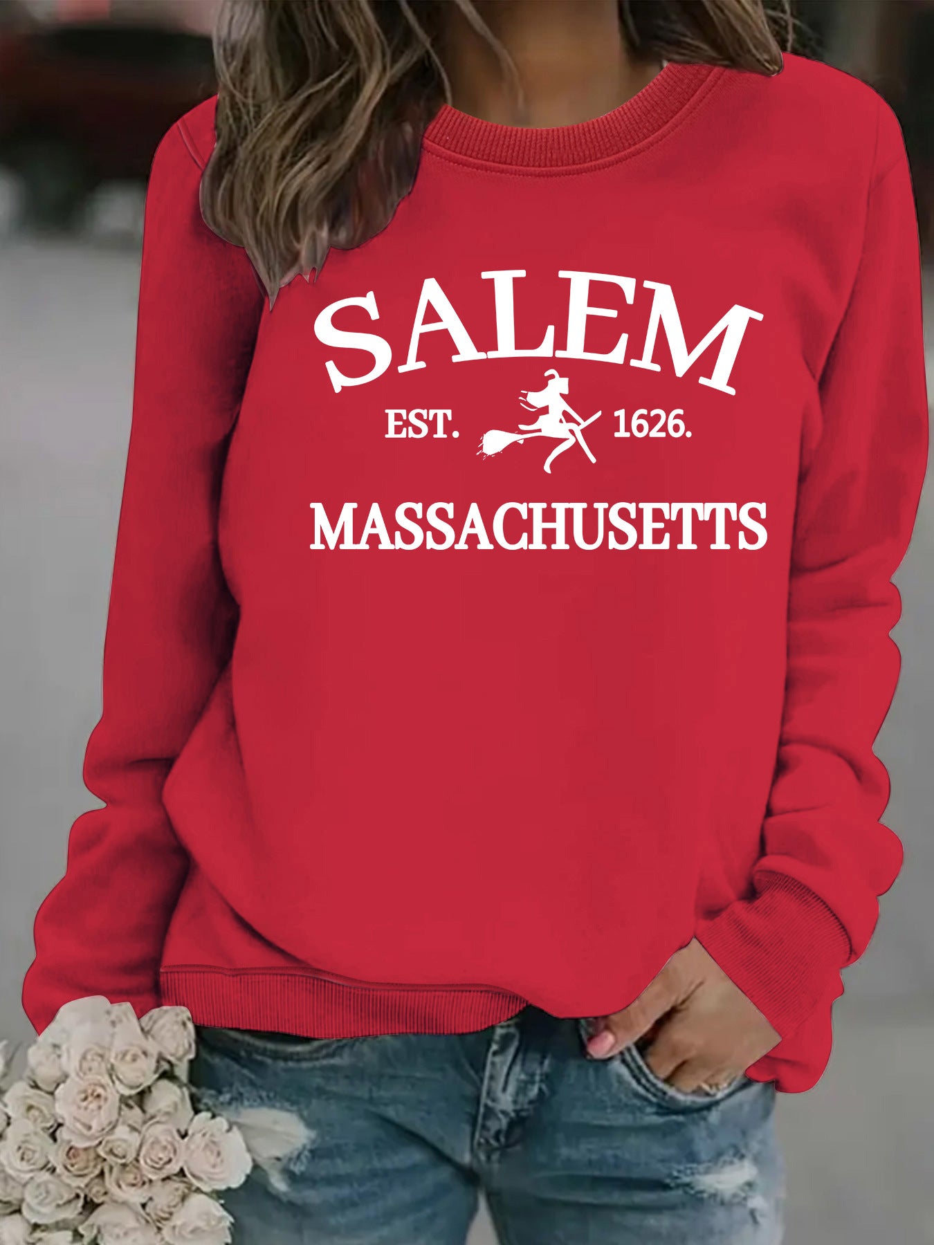🧙‍♀️ Witch Print Loose Hoodie