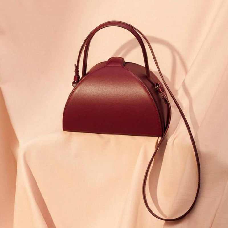 Half Moon Crossbody Bag — Dark Aesthetic Single Shoulder