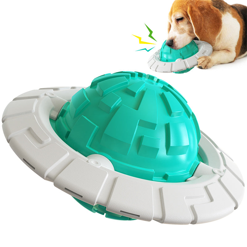 Interactive Sounding Frisbee & Grinding Ball Dog Toy