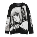 Harajuku Gothic Knit Oversized Sweater – Kawaii Cartoon