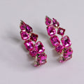 Large Circle Rhinestone Earrings – Crystal Statement